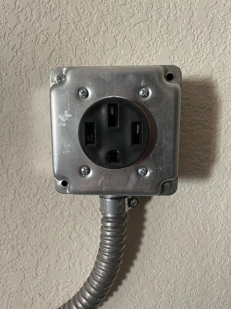 NEMA 14-50 outlet installed for Electrical Panel Upgrade in Dunbar